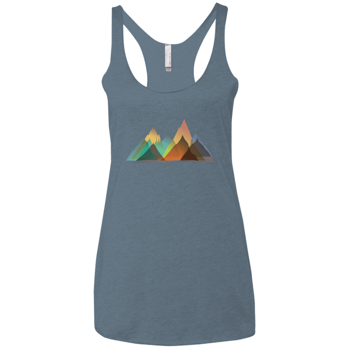 T-Shirts Indigo / X-Small Abstract Range Women's Triblend Racerback Tank