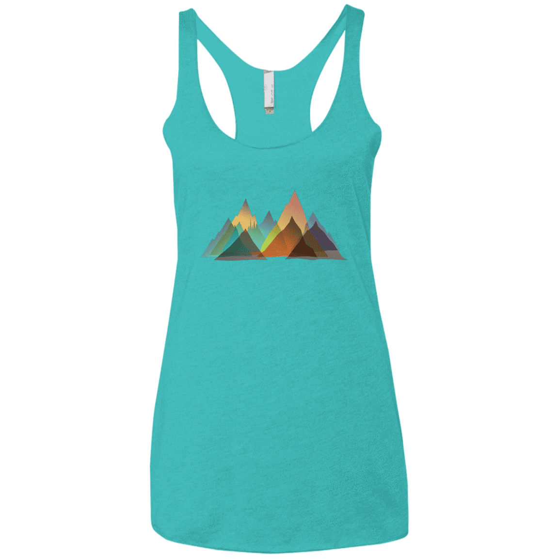 T-Shirts Tahiti Blue / X-Small Abstract Range Women's Triblend Racerback Tank