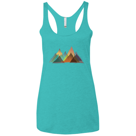 T-Shirts Tahiti Blue / X-Small Abstract Range Women's Triblend Racerback Tank