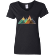 T-Shirts Black / S Abstract Range Women's V-Neck T-Shirt