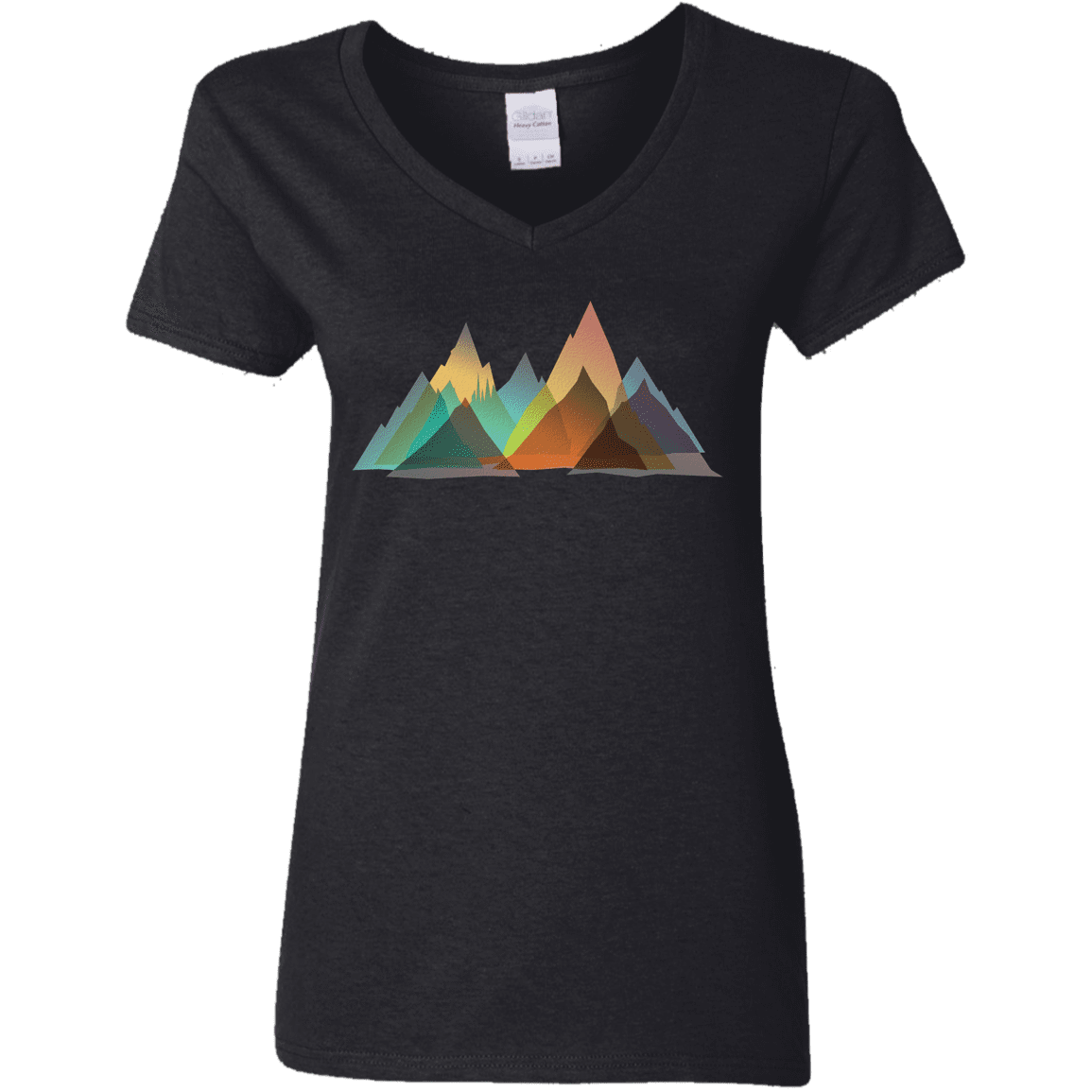 T-Shirts Black / S Abstract Range Women's V-Neck T-Shirt