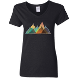 T-Shirts Black / S Abstract Range Women's V-Neck T-Shirt