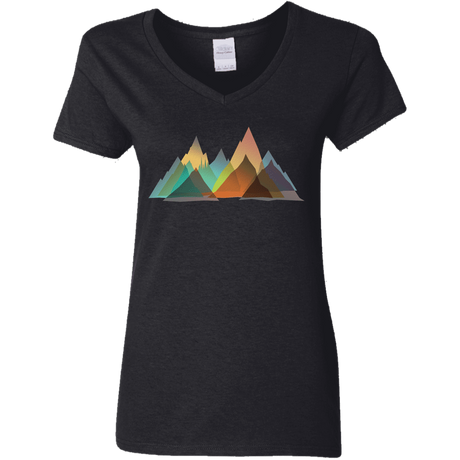 T-Shirts Black / S Abstract Range Women's V-Neck T-Shirt