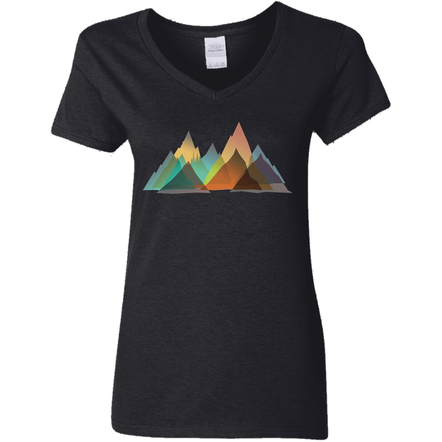 T-Shirts Black / S Abstract Range Women's V-Neck T-Shirt