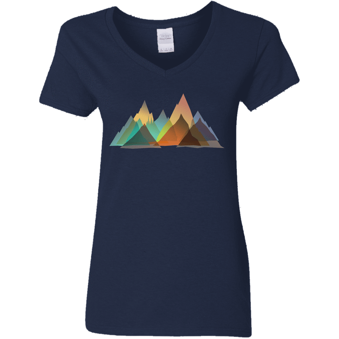 T-Shirts Navy / S Abstract Range Women's V-Neck T-Shirt