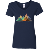 T-Shirts Navy / S Abstract Range Women's V-Neck T-Shirt