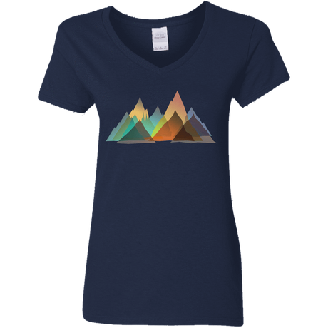 T-Shirts Navy / S Abstract Range Women's V-Neck T-Shirt