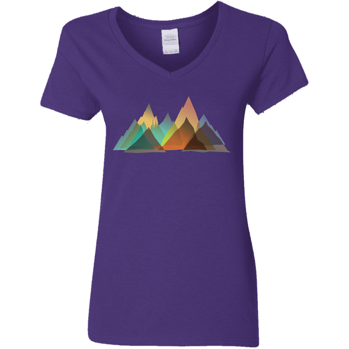 T-Shirts Purple / S Abstract Range Women's V-Neck T-Shirt