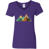 T-Shirts Purple / S Abstract Range Women's V-Neck T-Shirt