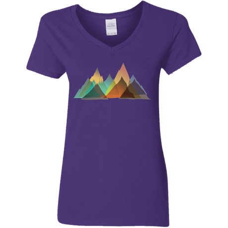 T-Shirts Purple / S Abstract Range Women's V-Neck T-Shirt