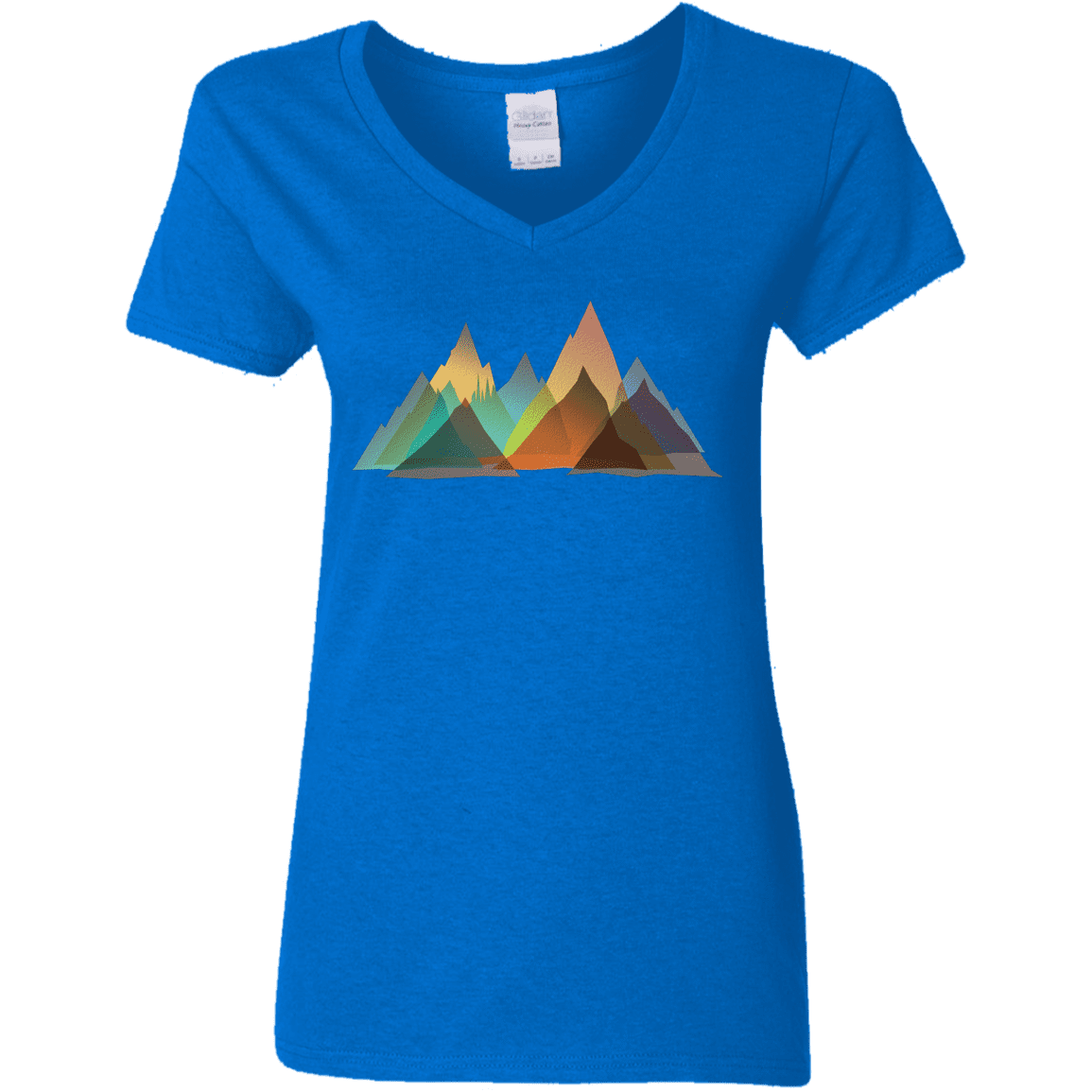 T-Shirts Royal / S Abstract Range Women's V-Neck T-Shirt