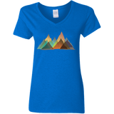 T-Shirts Royal / S Abstract Range Women's V-Neck T-Shirt