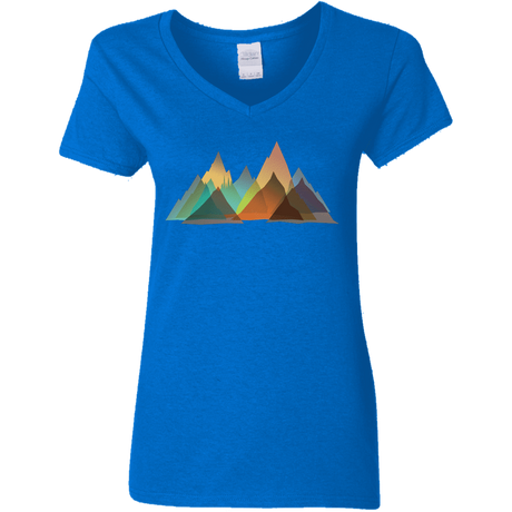 T-Shirts Royal / S Abstract Range Women's V-Neck T-Shirt