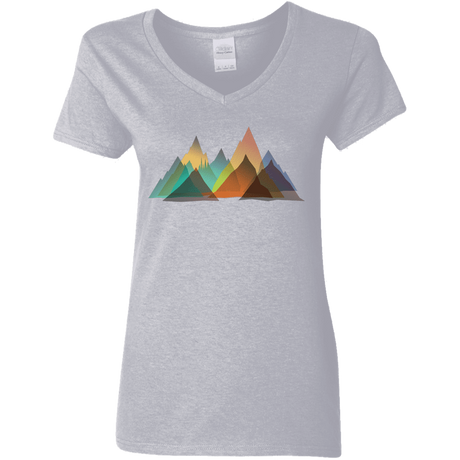 T-Shirts Sport Grey / S Abstract Range Women's V-Neck T-Shirt