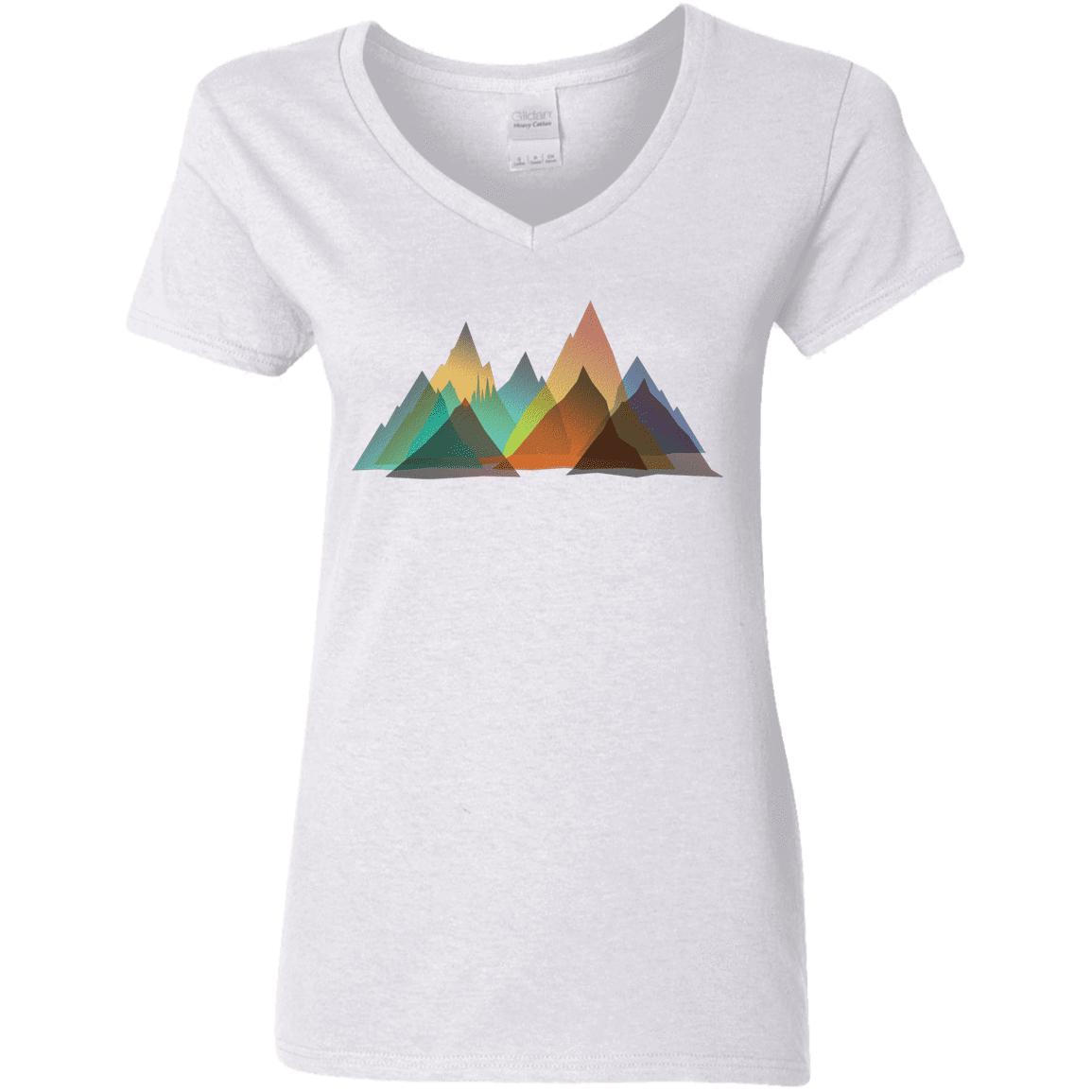 T-Shirts White / S Abstract Range Women's V-Neck T-Shirt