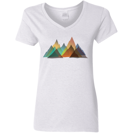 T-Shirts White / S Abstract Range Women's V-Neck T-Shirt