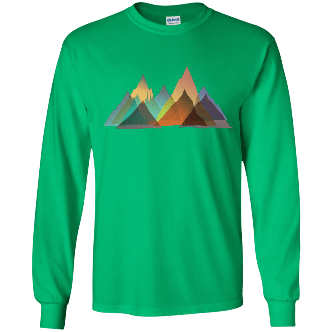 T-Shirts Irish Green / YS Abstract Range Youth Long Sleeve T-Shirt