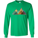 T-Shirts Irish Green / YS Abstract Range Youth Long Sleeve T-Shirt