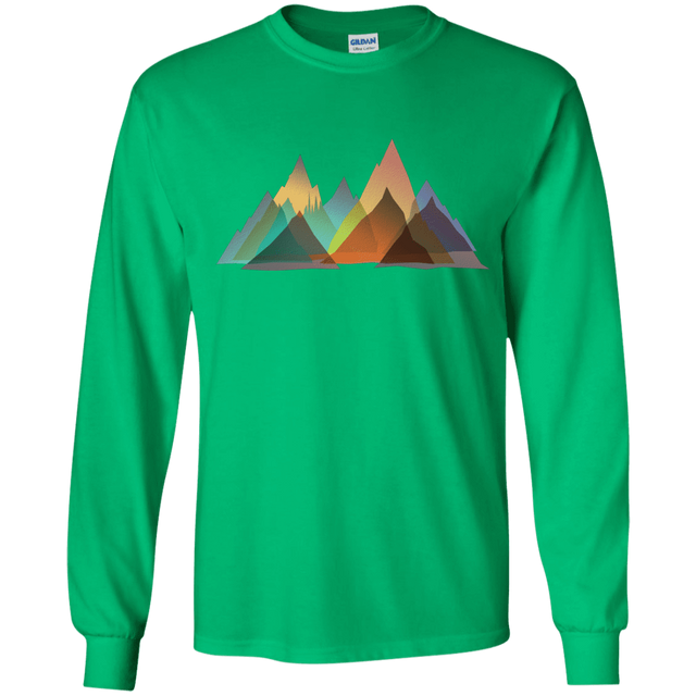 T-Shirts Irish Green / YS Abstract Range Youth Long Sleeve T-Shirt