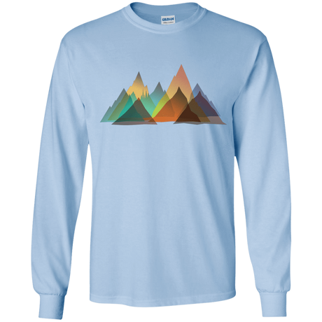 T-Shirts Light Blue / YS Abstract Range Youth Long Sleeve T-Shirt