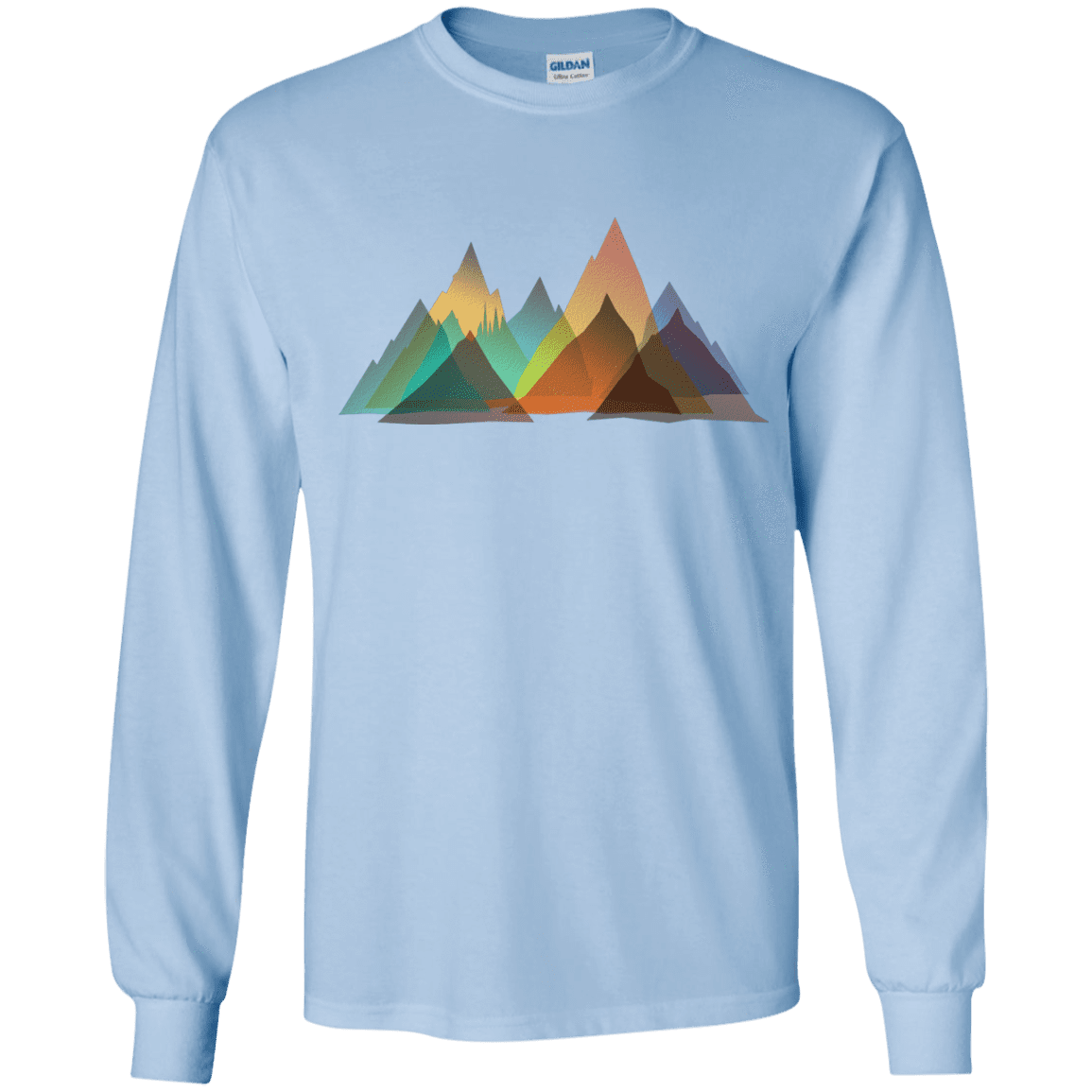 T-Shirts Light Blue / YS Abstract Range Youth Long Sleeve T-Shirt