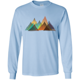 T-Shirts Light Blue / YS Abstract Range Youth Long Sleeve T-Shirt