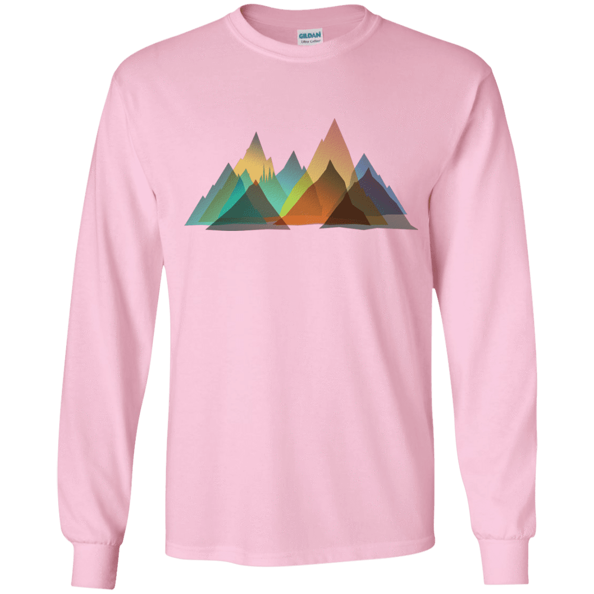 T-Shirts Light Pink / YS Abstract Range Youth Long Sleeve T-Shirt