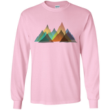 T-Shirts Light Pink / YS Abstract Range Youth Long Sleeve T-Shirt