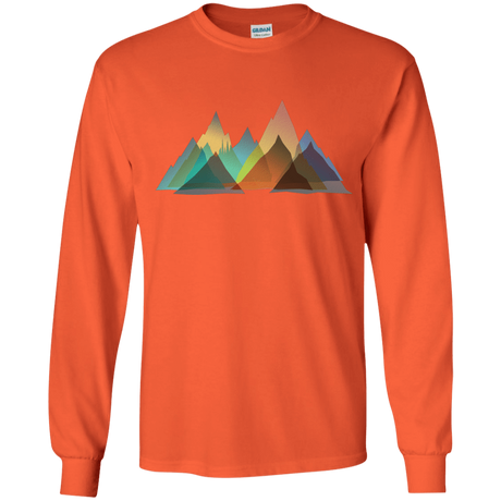 T-Shirts Orange / YS Abstract Range Youth Long Sleeve T-Shirt