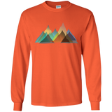 T-Shirts Orange / YS Abstract Range Youth Long Sleeve T-Shirt