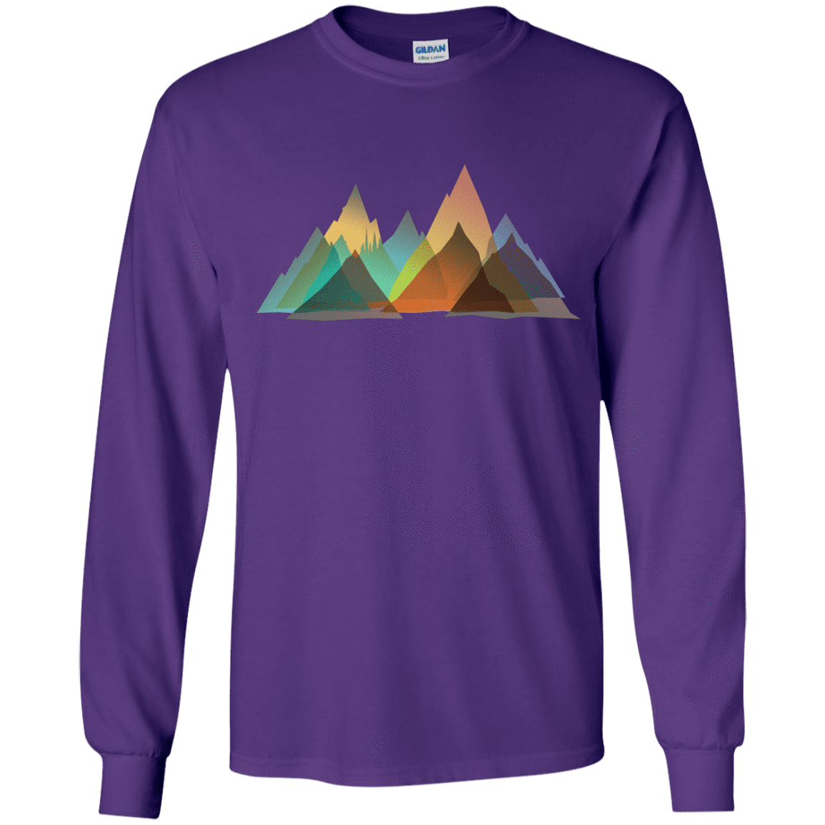 T-Shirts Purple / YS Abstract Range Youth Long Sleeve T-Shirt