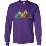 T-Shirts Purple / YS Abstract Range Youth Long Sleeve T-Shirt