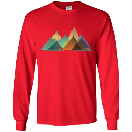 T-Shirts Red / YS Abstract Range Youth Long Sleeve T-Shirt