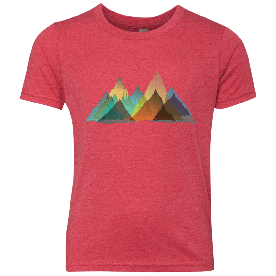 T-Shirts Vintage Red / YXS Abstract Range Youth Triblend T-Shirt