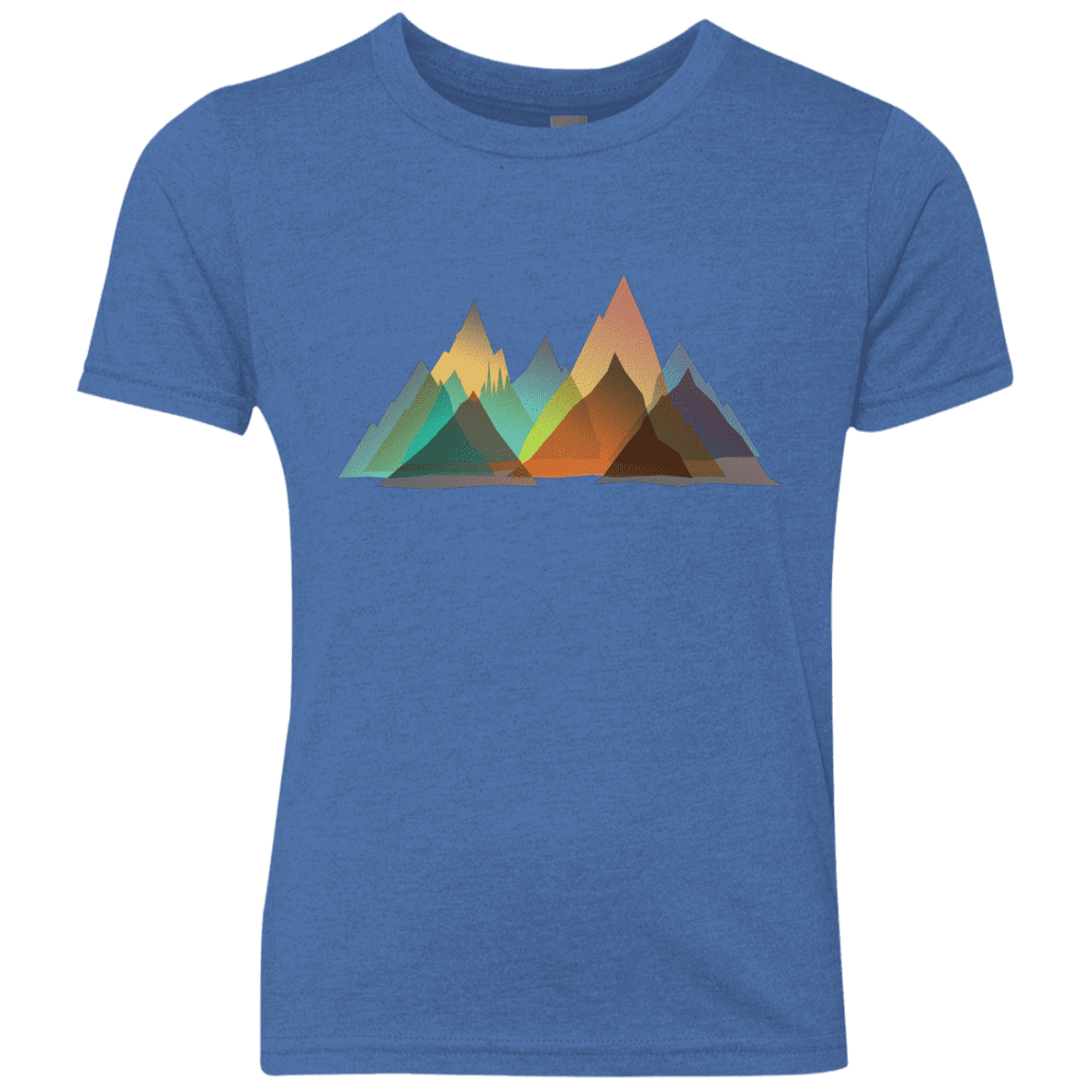 T-Shirts Vintage Royal / YXS Abstract Range Youth Triblend T-Shirt