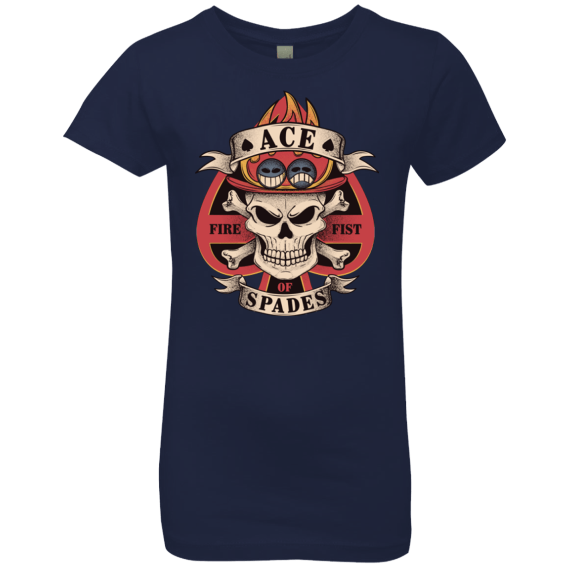 T-Shirts Midnight Navy / YXS Ace of Spades Girls Premium T-Shirt