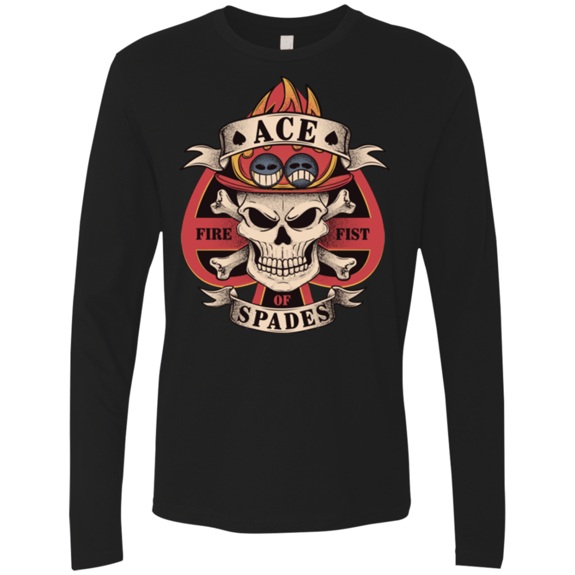 T-Shirts Black / Small Ace of Spades Men's Premium Long Sleeve