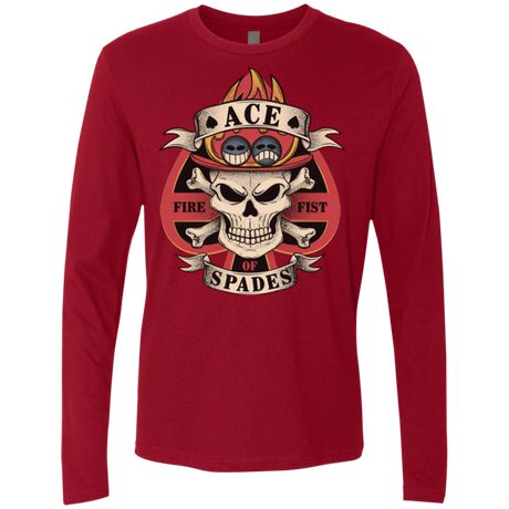 T-Shirts Cardinal / Small Ace of Spades Men's Premium Long Sleeve