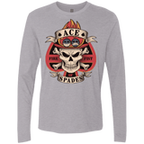 T-Shirts Heather Grey / Small Ace of Spades Men's Premium Long Sleeve