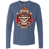 T-Shirts Indigo / Small Ace of Spades Men's Premium Long Sleeve