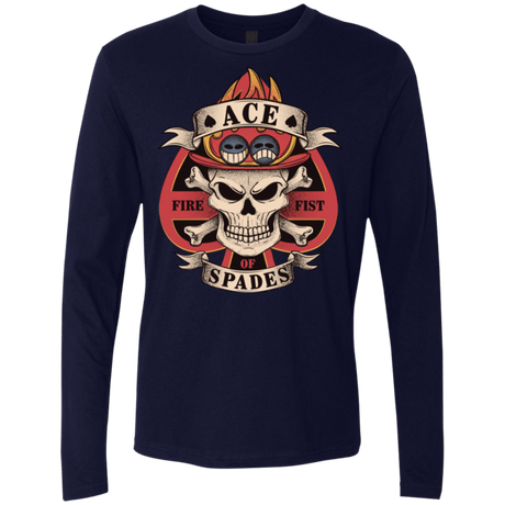 T-Shirts Midnight Navy / Small Ace of Spades Men's Premium Long Sleeve