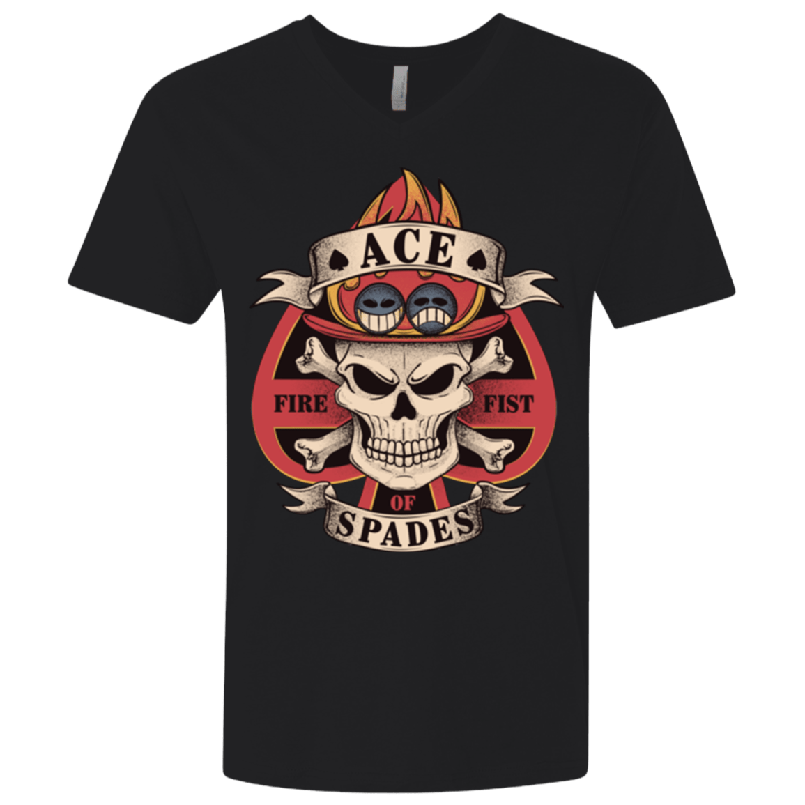 T-Shirts Black / X-Small Ace of Spades Men's Premium V-Neck