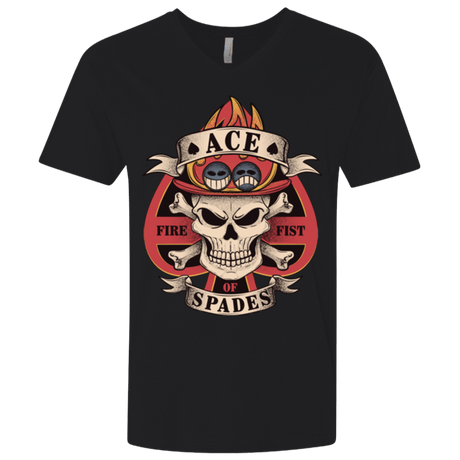 T-Shirts Black / X-Small Ace of Spades Men's Premium V-Neck