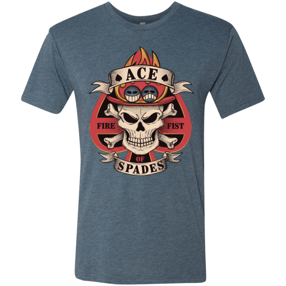 T-Shirts Indigo / Small Ace of Spades Men's Triblend T-Shirt