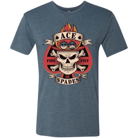 T-Shirts Indigo / Small Ace of Spades Men's Triblend T-Shirt