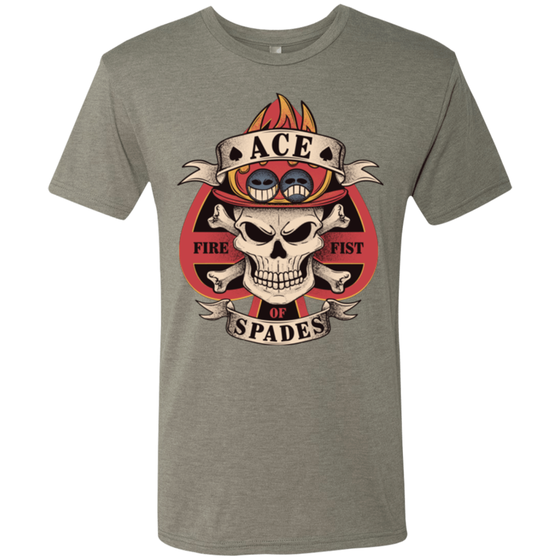 T-Shirts Venetian Grey / Small Ace of Spades Men's Triblend T-Shirt