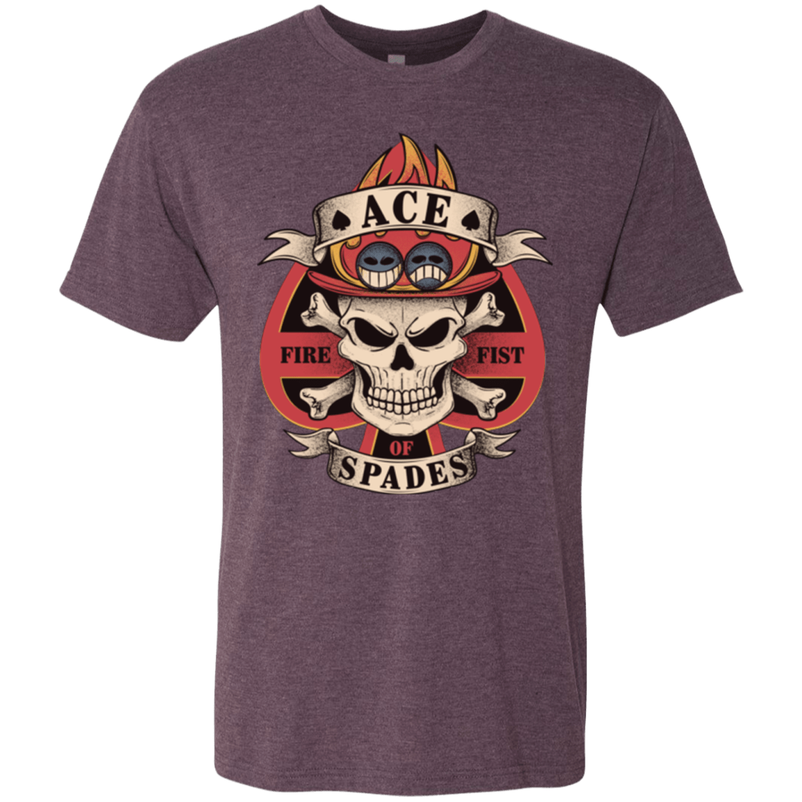 T-Shirts Vintage Purple / Small Ace of Spades Men's Triblend T-Shirt