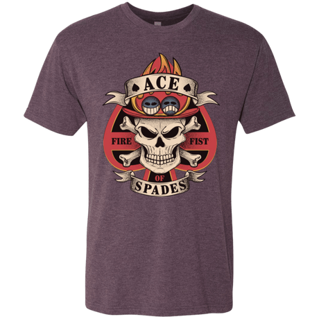 T-Shirts Vintage Purple / Small Ace of Spades Men's Triblend T-Shirt