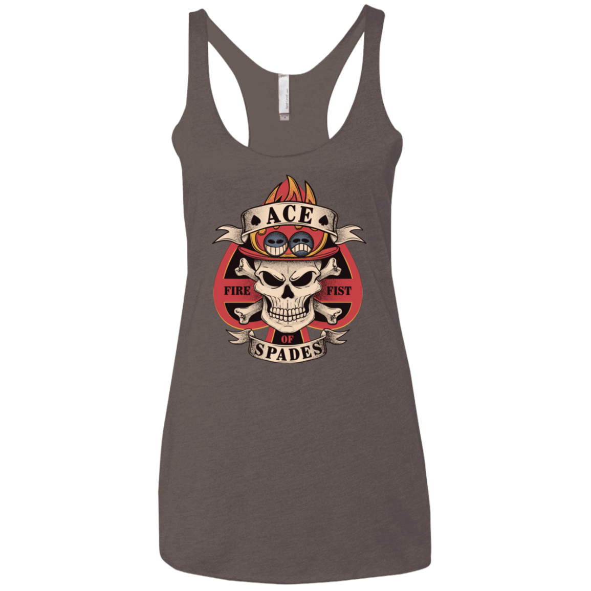 T-Shirts Macchiato / X-Small Ace of Spades Women's Triblend Racerback Tank