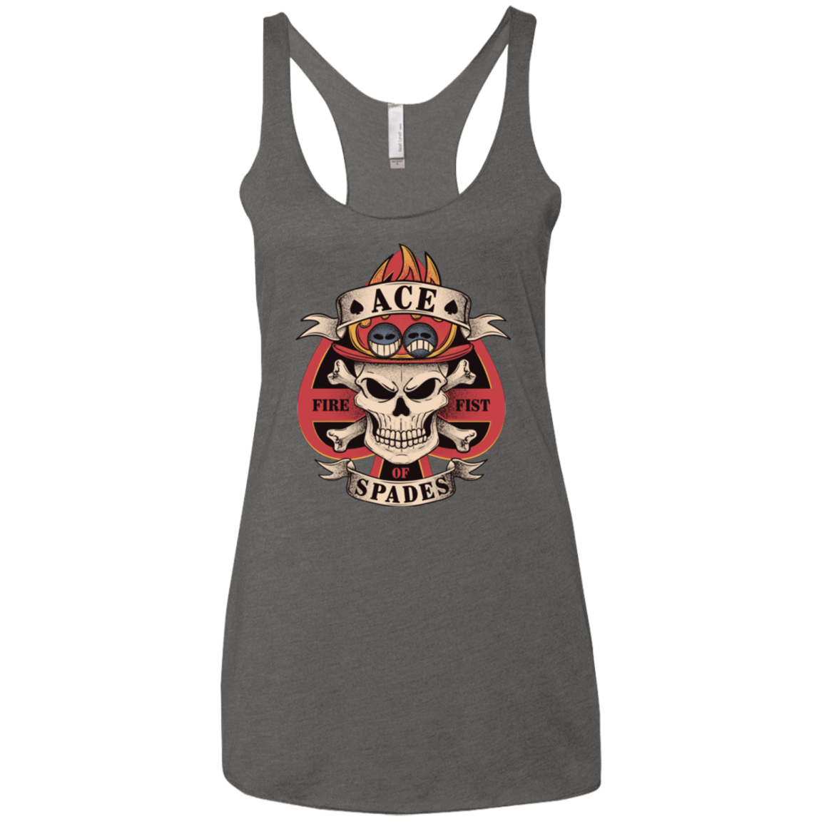 T-Shirts Premium Heather / X-Small Ace of Spades Women's Triblend Racerback Tank